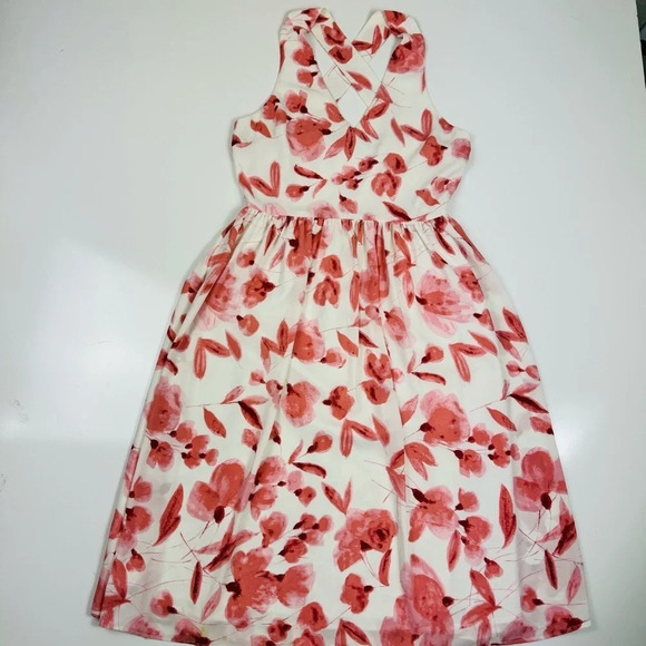 CUPCAKES AND CASHMERE l Sophia Dress Pastel Revolve Cross Back Summer Size Small - Picture 2 of 11